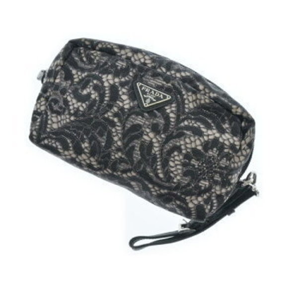 Prada Black Pouch Beige - Picture 1 of 8
